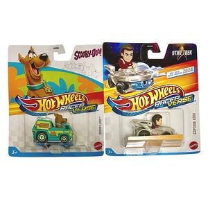 SCOOBY-DOO & CAPTAIN KIRK Disney Hot Wheels Racer Verse Character Cars